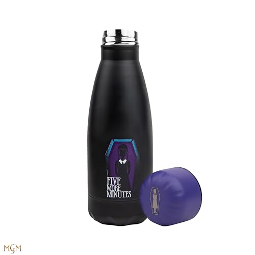 Cinereplicas Wednesday Merlina Addams in the Coffin 500ml Stainless Steel Water Bottle - Officially Licensed