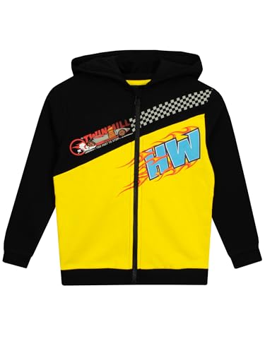 Hot Wheels Boys Hoodie | Race Car Boys Zip Up Hoodie | 100% Cotton Kids Hoodie | Multicoloured | 6