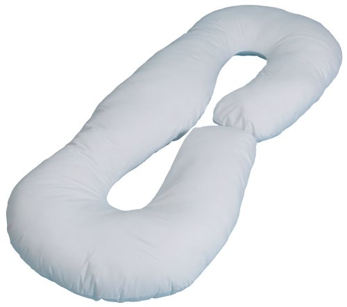 Leachco Snoogle Loop Pregnancy/Maternity Contoured Fit Body Pillow, Ivory , 60' L x 23' W x 8.5' D