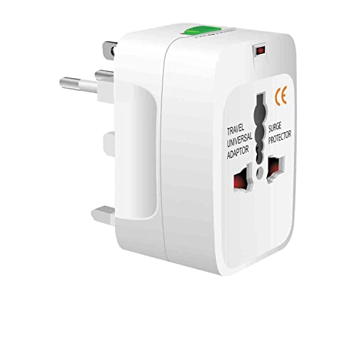 Travel Adapter, Universal All-In-One Worldwide International Travel Plug Converter-USA EU AUS/NZ UK Europe Asia And Works on All Country
