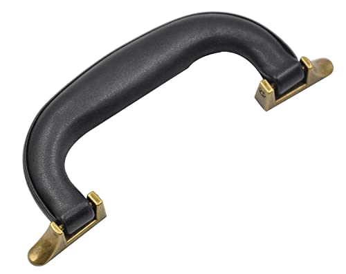 CynKen 1 Pieces PU Leather Handle For Guitar Musical Box Handbags Gift Boxes Wine Boxes Luggage Toolbox Trolley Instrument Case Black Bronze