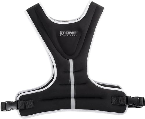 Tone Fitness 8lb Weighted Vest, Black