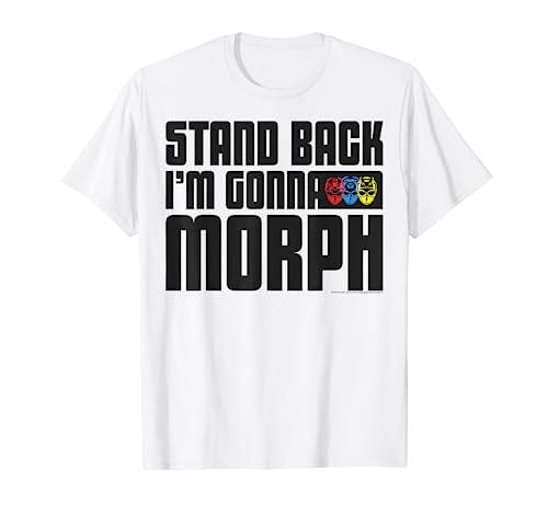 Power Rangers Stand Back I'm Gonna Morph Logo T-Shirt