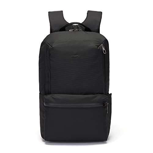 Pacsafe Metrosafe X Anti Theft 20L Backpack - with Padded 15' Laptop Sleeve, Black