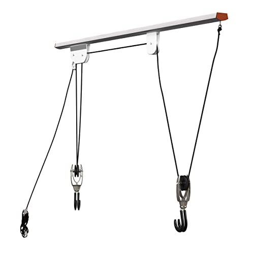RAD Cycle Products Rail Mount Bike and Ladder Lift for Your Garage or Workshop Holds up to 75 Pounds No Mounting Board Needed