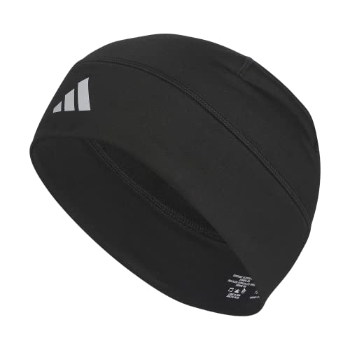 adidas Alphaskin Beanie, Black/Silver Reflective F23, one_Size