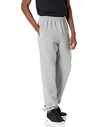 Russell Athletic Men's Dri-Power Closed-Bottom Fleece Pocket Pant - 4X-Large - Oxford