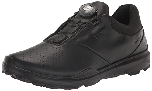 ECCO Men's Biom Hybrid 3 BOA Hydromax Water Resistant Golf Shoe, Black, 10-10.5
