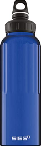 Sigg - Aluminum Sports Water Bottle - WMB Traveller Blue - with WMB Adapter - Leakproof - Lightweight - BPA Free - 51 Oz