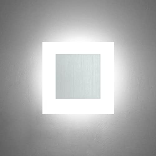 KAWELL Modern 10W LED Wall Sconces Indoor LED Wall Light Square Acrylic LED Wall Lamp Minimalists LED Wall Light Sconce for Bedroom Living Room Stairwell Hallway Lounge, Cold White
