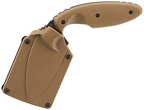 KA-BAR 1477CB, TDI Law Enforcement Clip, Partial Serrated, Coyote Brown, Hard Sheath , 5 5/8'