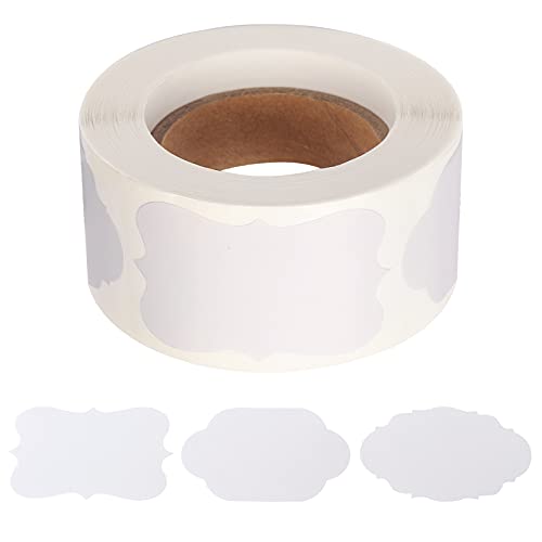 300 Pieces Christmas Gift Sticker Labels Tags, 1.2×2inch Blank Name Tags Gift Stickers Labels Holiday Present Stickers Labels for Jam Jars Home Baking Handmade Cosmetic