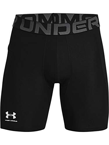 Under Armour Men's Armour HeatGear Compression Shorts , Black (001)/Pitch Gray , Small