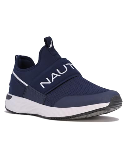 Nautica Men's Casual Fashion Sneakers Slip-On-Walking Shoes-Lightweight Joggers-Zento-Navy 1-9.5