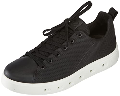 ECCO Men's Street 720 Vented Gore-TEX Waterproof Athletic Sneaker, Black/Black, 10-10.5