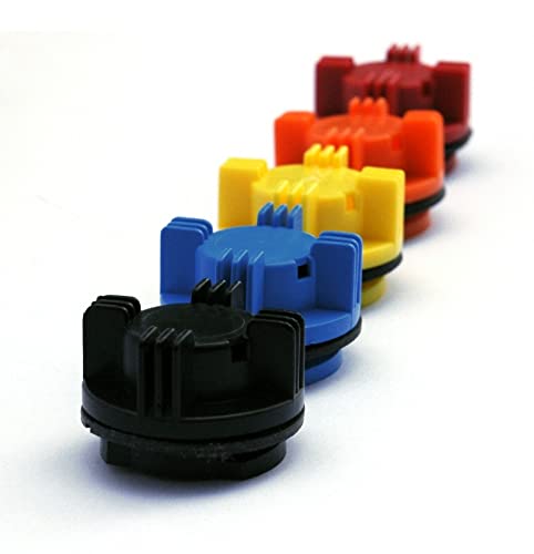 Battery Vent Caps (NOT DESIGNED FOR CAR BATTERIES) YELLOW / 1 pc