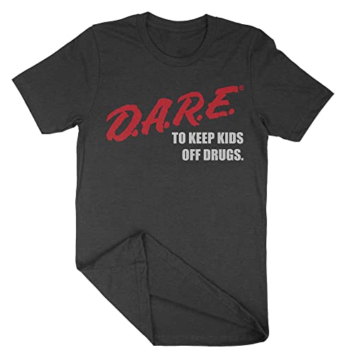 Vintage 90's D.A.R.E. Original Shirt - Triblend Charcoal, Slim Fit, Crew Neck, Short Sleeve, XL