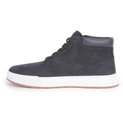 Timberland Men's Maple Grove Leather Chukka Shoe, Jet Black, 10.5