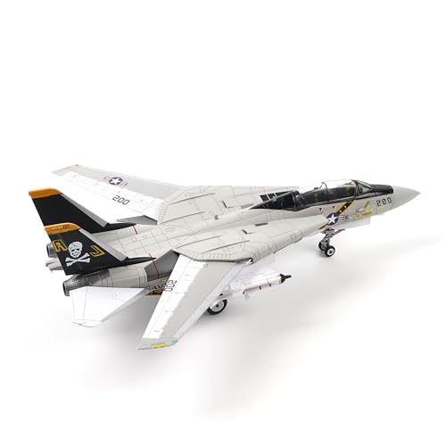 NUOTIE US Navy F-14 Tomcat 1/72 Alloy Model VF-84 Jolly Rogers Fighter DieCast Metal Airplane Military Display Model Collection or Gift