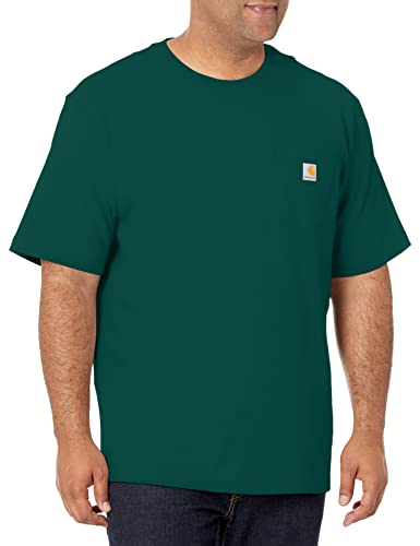 CarharttmensLoose Fit Heavyweight Short-Sleeve Pocket T-ShirtHunter Green3X-Large Tall