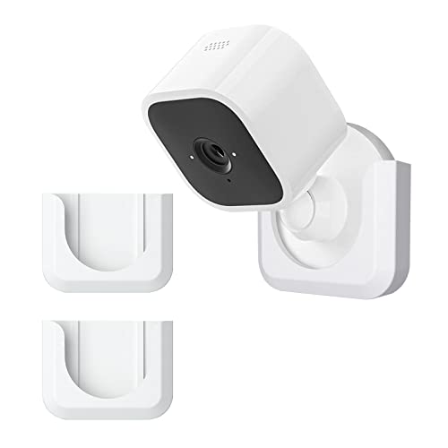Blink Mini Mount, Strong Adhesive Durable Wall Mount Bracket Stand for Blink Mini Indoor Camera, No Drill, No Screws, Decorate Damage-Free, Easy to Install (2 Pack)