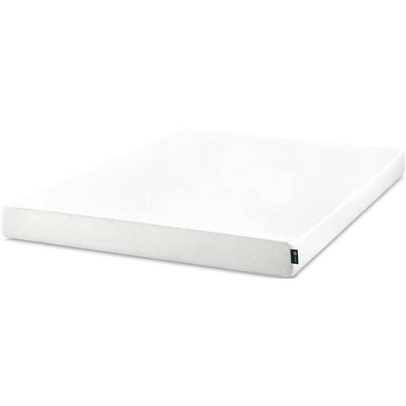 ZINUS 6 Inch Green Tea Memory Foam Mattress, Fiberglass Free, Patented Custom Contour Support, Sturdy Base Foam, CertiPUR-US Certified, Bed-in-a-box, Full, White