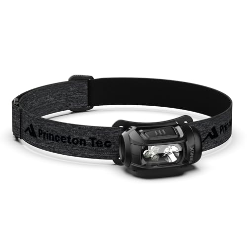 Princeton Tec Remix 450 Lumen Maxbright & Ultrabright Black / Dark Gray, LED Headlamp, IPX4 Water Resistance, Essential for Hiking, Camping, Hunting, Fishing, Running, & Safety Preparedness.
