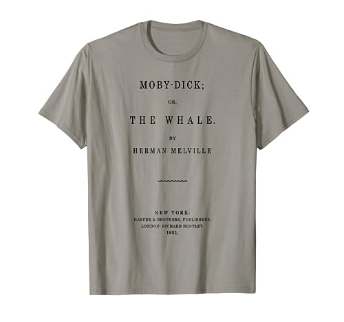 Moby Dick Title Page Literary Book Shirt
