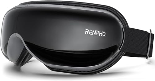 RENPHO Eyeris 1 - Heated Eye Massager for Migraines, Rechargeable Eye Mask Face Massager, Relax & Reduce Eye Strain Dark Circle Eye Bags Dry Eye Improve Sleep, Christmas Gifts