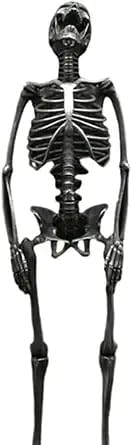 ZhxshwHdd Skeleton Ghost 2 PCS Best Friend Matching Necklace For Women Friendship Bff Necklace For 2 Cute Necklaces For Teen Girls Sister Dainty Couple Valentines Day Gifts (Gothic skull, Zinc Alloy)