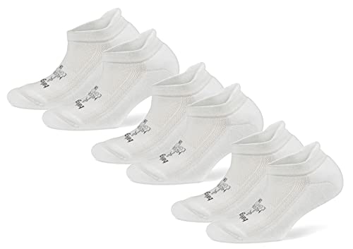 Balega Hidden Comfort Performance No Show Athletic Running Socks for Men and Women (3-Pack), White, Large