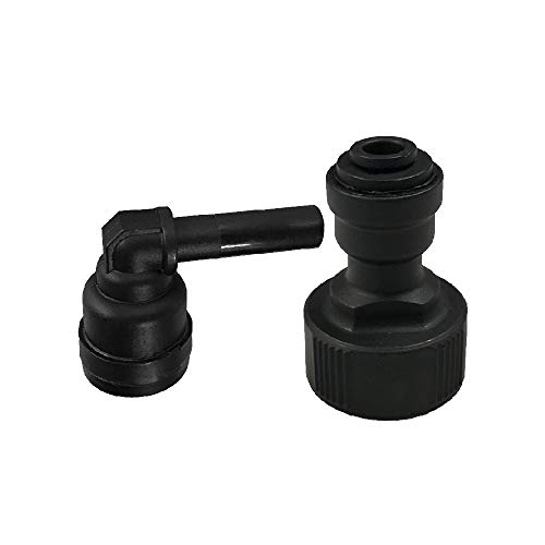 PureWater Filters - Fitting for Direct Water Line Hookup with Elbow for Keurig Commercial Brewers (B150, B155, K150, K155)