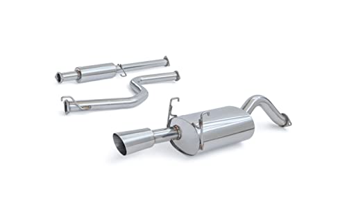 Yonaka Stainless Steel Exhaust Compatible/Replacement for 1996-2000 Honda Civic 2DR/4DR Coupe Sedan (EX GX SI)