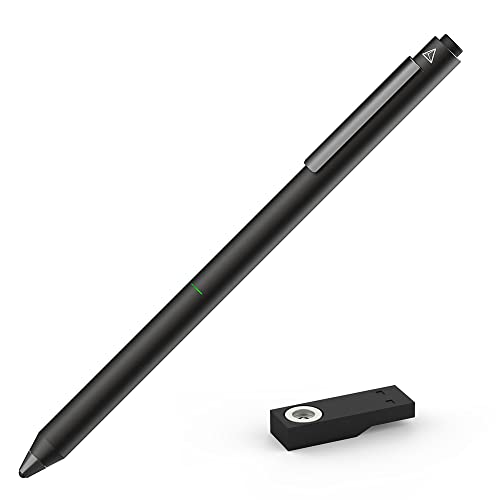 Adonit Dash 3 (Black) Universal Stylus Rechargeable Active Fine Point Digital Pens Compatible with Most Capacitive iPhone and Android Touch Screens Cell Phones, iPad, Tablets, Laptops.