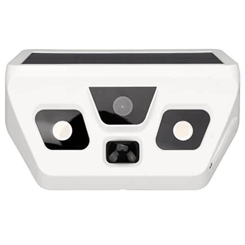 Jeanoko Solar Security Camera, IP56 LED Light Motion Sensing 1080P High Sensitivity 120 Degree Rechargeable Solar Night Vision Camera for Gate