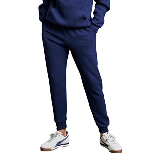 Russell Athletic Men's Dri-Power Fleece Sweatpants & Joggers, Moisture Wicking, with or Without Pockets, Sizes S-4X, Navy, X-Large