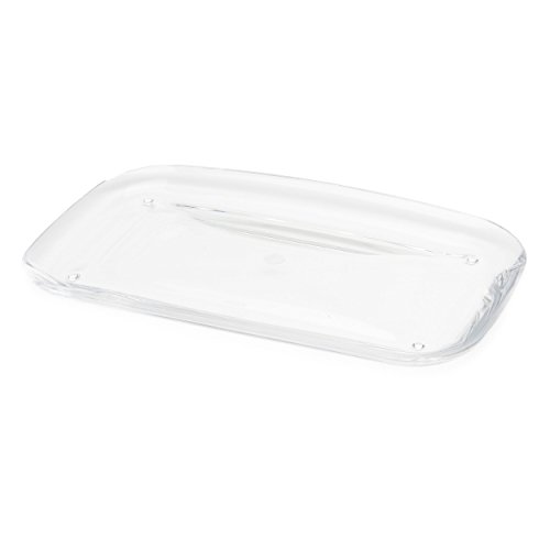 Umbra 1005786-165 Droplet Tray Jewelry Display/Holder, Bathroom Accessory/Amenity Holder – Clear Acrylic, Looks Like Glass,25 x 15 x 2 cm