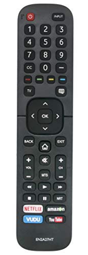 New EN2A27HT Replace Remote fit for HISENSE Smart TV 32H5D 39H5D 40H5D 43H5D 43H6D 50H5D 55H5D 50H6D 55H6D 60DU6070 65H6D 50DU6070 55DU6070 H5 Series H6 Series 4K UHD HDR Smart TV 2017 Model