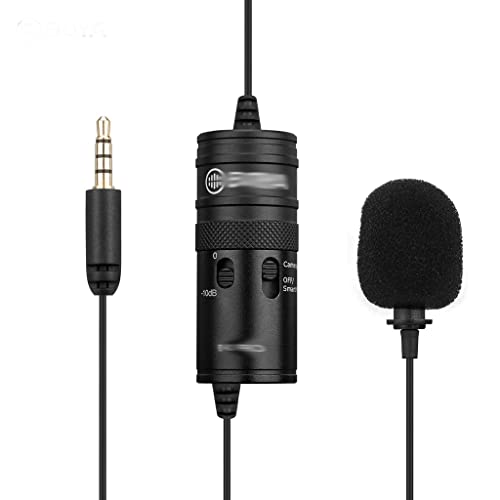 N/A Pro Omni-Directional Lavalier Microphone Mic Single Head Clip-on Condenser Mic