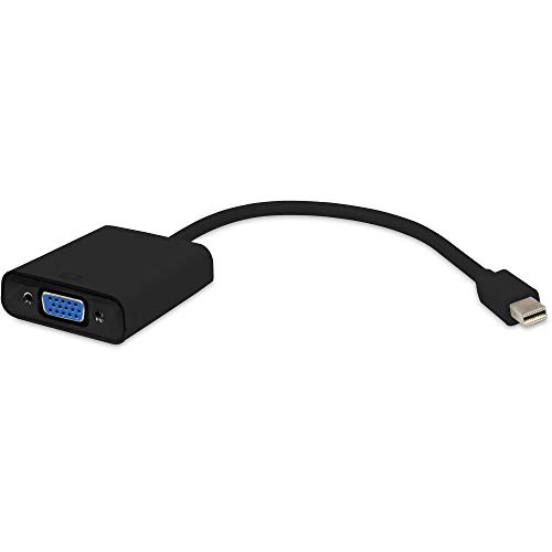 Mini Display Port To VGA Cable Adapter Compatible with PC, Laptop, Desktop, Monitor