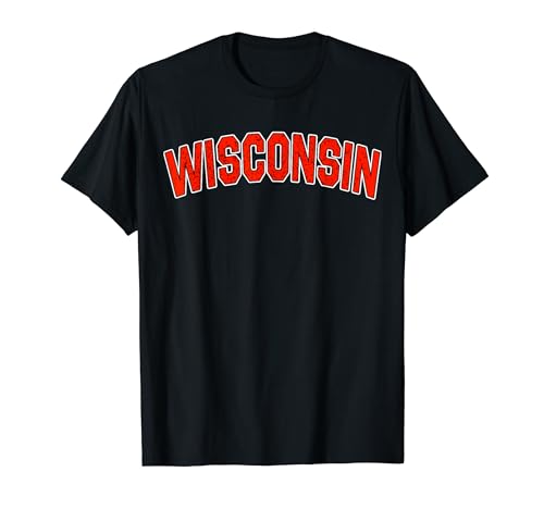 Retro Vintage Wisconsin State Wisconsin Varsity T-Shirt