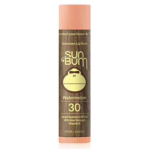 Sun Bum SPF 30 Sunscreen Lip Balm | Vegan and Cruelty Free Broad Spectrum UVA/UVB Lip Care with Aloe and Vitamin E for Moisturized Lips | Watermelon Flavor |.15 oz