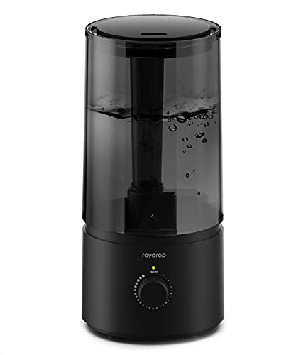 raydrop Humidifiers for Bedroom, Cool Mist Humidifiers for Babies, 1.70L Quiet Ultrasonic Humidifier, Space-Saving, Filterless, Auto Shut Off - (0.45 Gallon, US 110V)