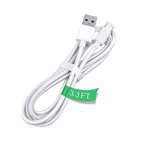 ABLEGRID 3.3ft White 5A Fast USB-C Type-C Charger Charging Cable Cord for Nintendo Switch Power Data Sync Cable Lead