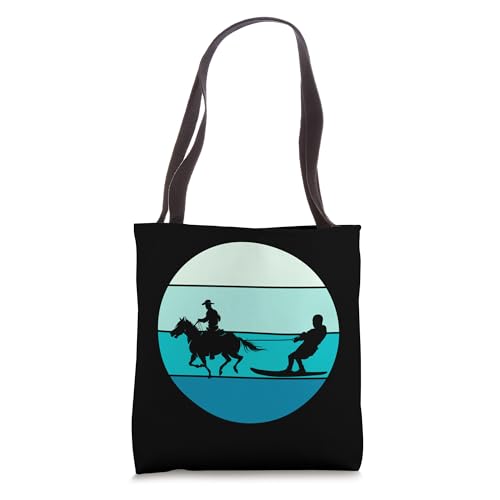 Beach Horse Surfing Equestrian Wakeboarding Water Skiing Tote Bag