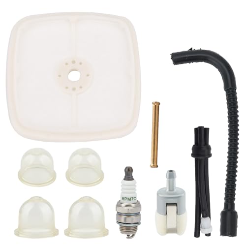 HIPA Air Filter Fuel Line Tune Up Kit for ECHO Blower PB200 PB201 ES210 ES211 PB2100 PB2455 PB2155 SHC211 SHC212 ES2100 ES2400 SHC1700 SHC210 SHC2100 Hedge Clipper