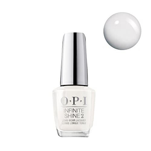 OPI Infinite Shine 2 Long-Wear Nail Lacquer, Opaque Soft White Crème Finish White Nail Polish, Up to 11 Days of Wear, Chip Resistant & Fast Drying Gel-Like Polish, Funny Bunny, 0.5 fl oz