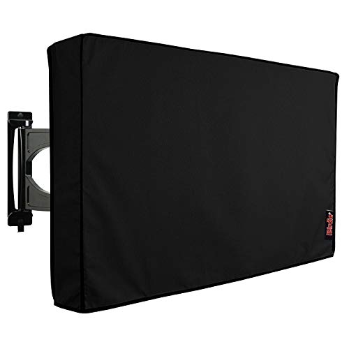 iBirdie Outdoor Waterproof and Weatherproof TV Cover for 55 inch Outside Flat Screen TV - Cover Size 52''W x 31''H x 5.5''D Compatible with 52-55 inch LCD LED TV