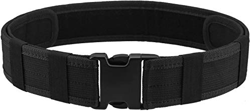AGPTEK Police Security Tactical Combat Gear Utility Nylon Belt (Black)