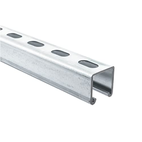 Genuine UNISTRUT P1000T 1-5/8' 12 Gauge Metal Strut Channel, Slotted Back, Pre-Galvanized Zinc 5 Foot Length